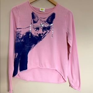 CRAZY 8 Gem Fox Asymnnetrical Sweater XL 14
